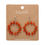 Thumbnail: Wreath Drop Earrings – Orange - Plant Jewelry