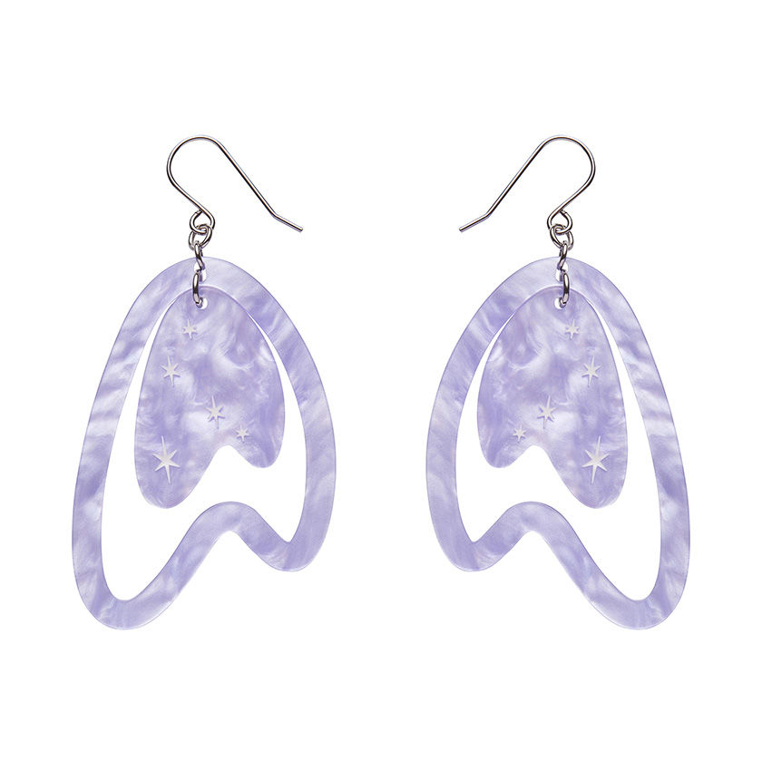 Atomic Boomerang Essential Earrings - Lilac | Atomic Adobe | Retro