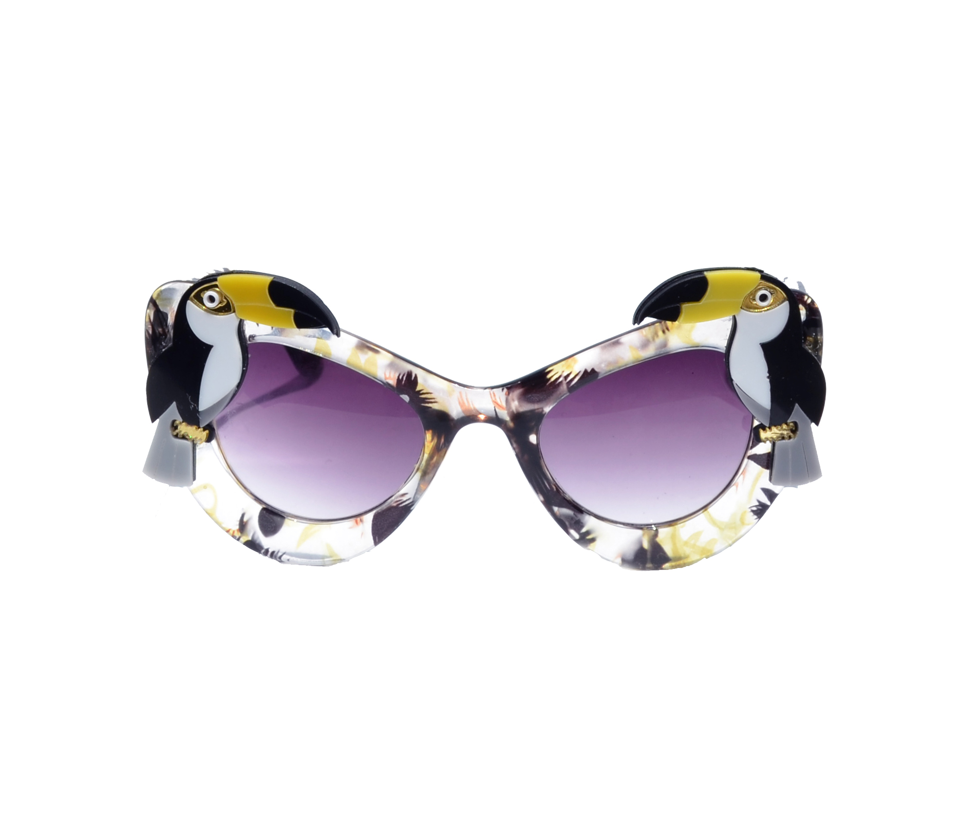 Yellow Toucan Sunglasses by Fab Hatters.