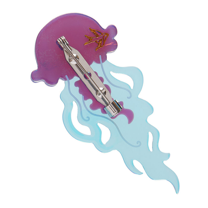 Thumbnail: Slippin’ Under Brooch - Jellyfish Ocean - Fan Faves
