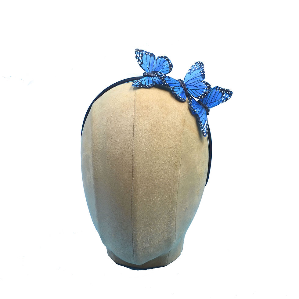 縮圖：🦋 The “Trio” Feather Butterfly Headband – Custom Colors, Handmade to Order by F
