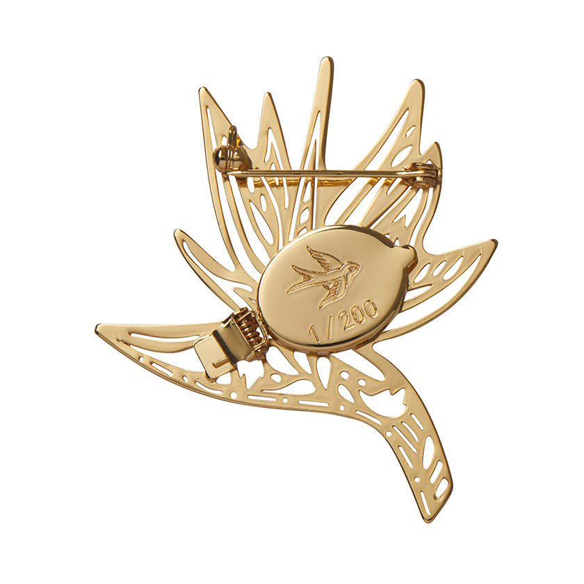 Thumbnail: Birds of a Feather Perfume Brooch |  Erstwilder  Heirloom Pomander |Gol
