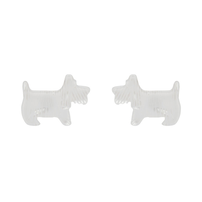 縮圖：Terrier Stud Earrings in Black, White, or Tortoiseshell | Wizard of Oz