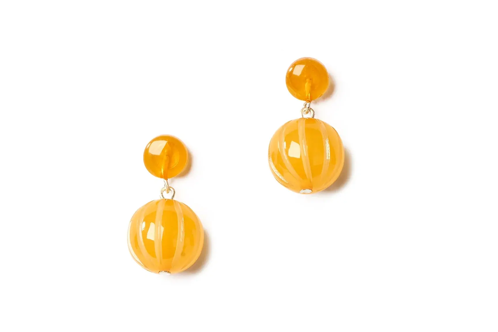 Honey Yellow Earrings | Splendette | Retro Vintage Style Jewelry