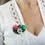 縮圖：Waterlily Large Brooch by Little Moose | Frog on Lily Pad | Pink White Flowers