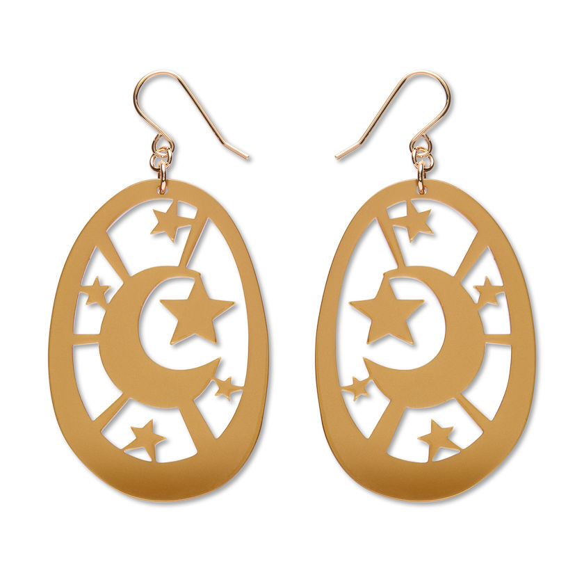 Moonlight Drop Earrings - Gold - Fairy Tales - Pete Cromer