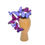 Thumbnail: Convertible Purple Butterfly Feather Fascinator