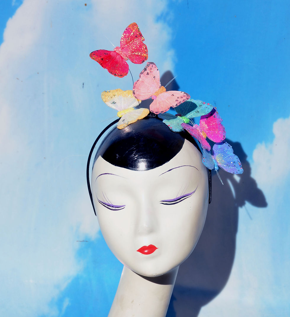 縮圖：LGBT, Bisexual, Pansexual, Transsexual, Asexual Pride Glitter Butterfly Headband