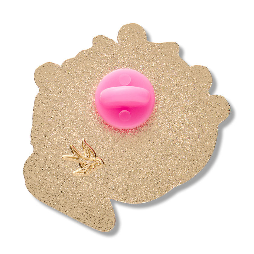 Thumbnail: Classic Pin Cushion Enamel Pin - Tomato - Arts & Crafts - Erstwilder