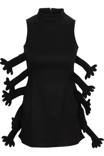 bug dress fashion reveal BUG THEORY ROBE DRESS XS / Black