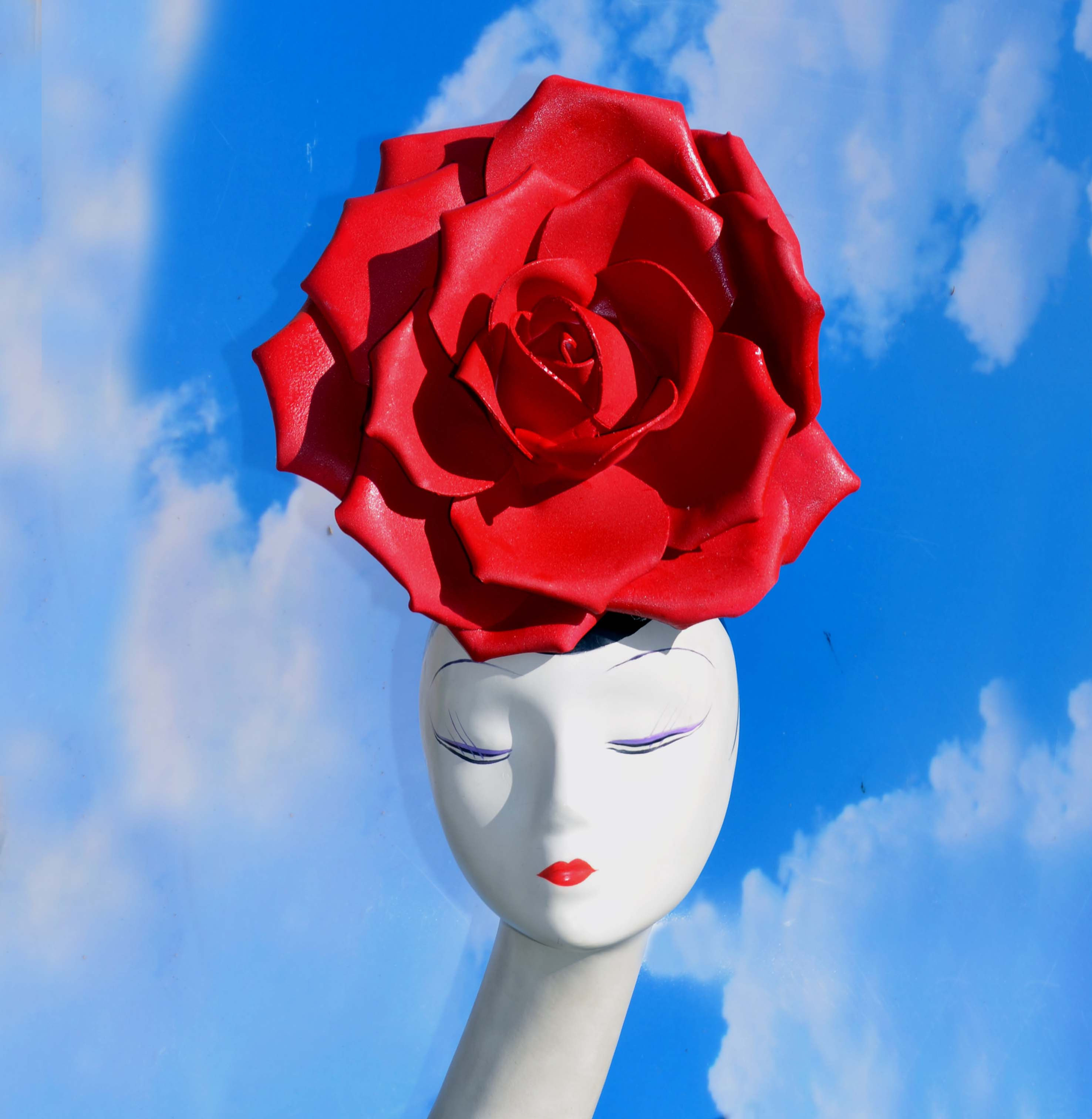 Red Rose Racing Hatinator Hat Fascinator