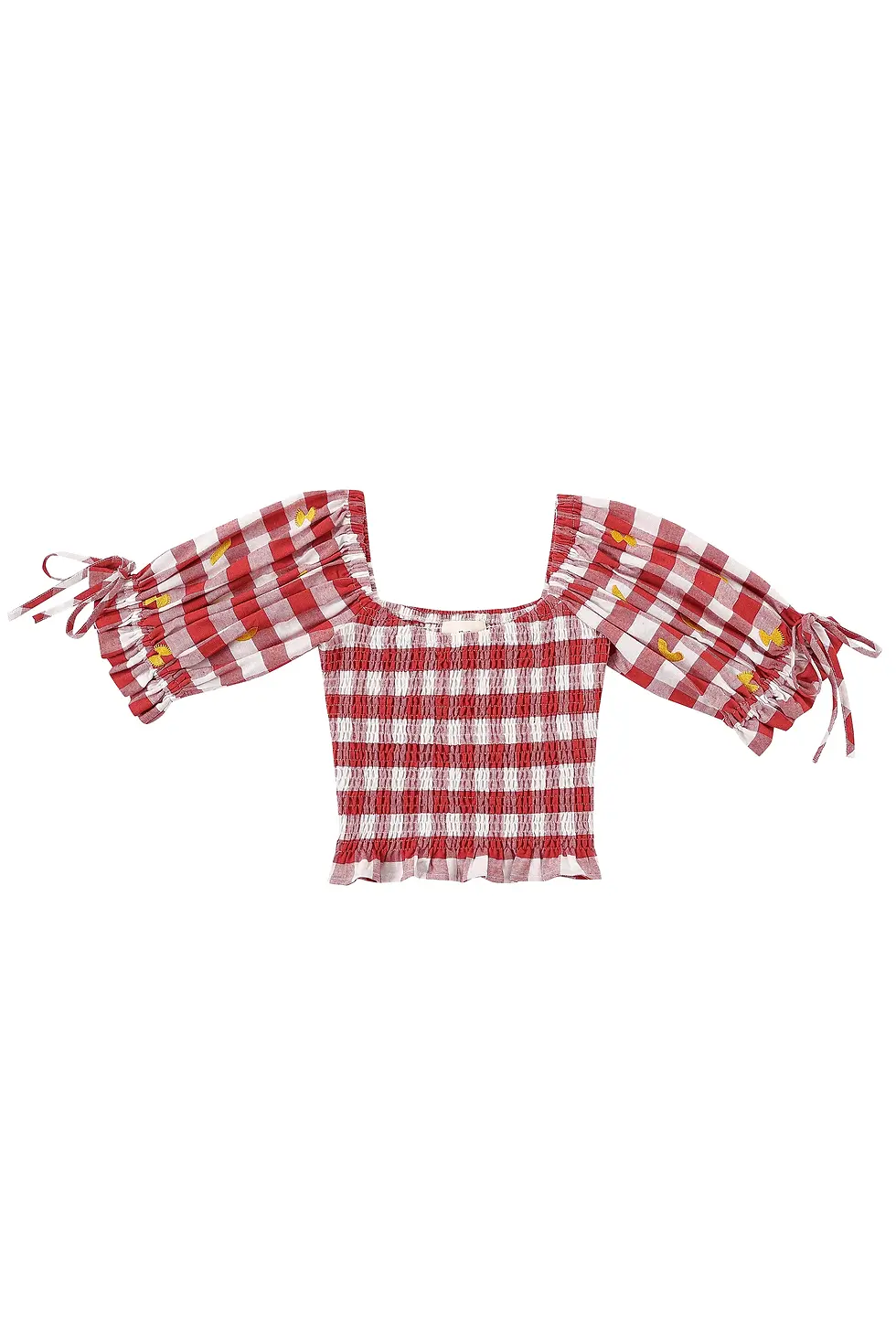 縮圖：Gingham Spaghetti Western Smock Top | Pasta | Fashion Brand Company