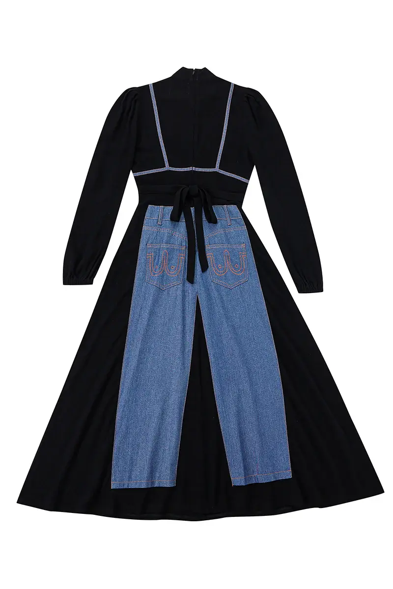 Thumbnail: Bikini Jeans Maxi Dress | Trompe-l'œil Optical Illusion | FBC