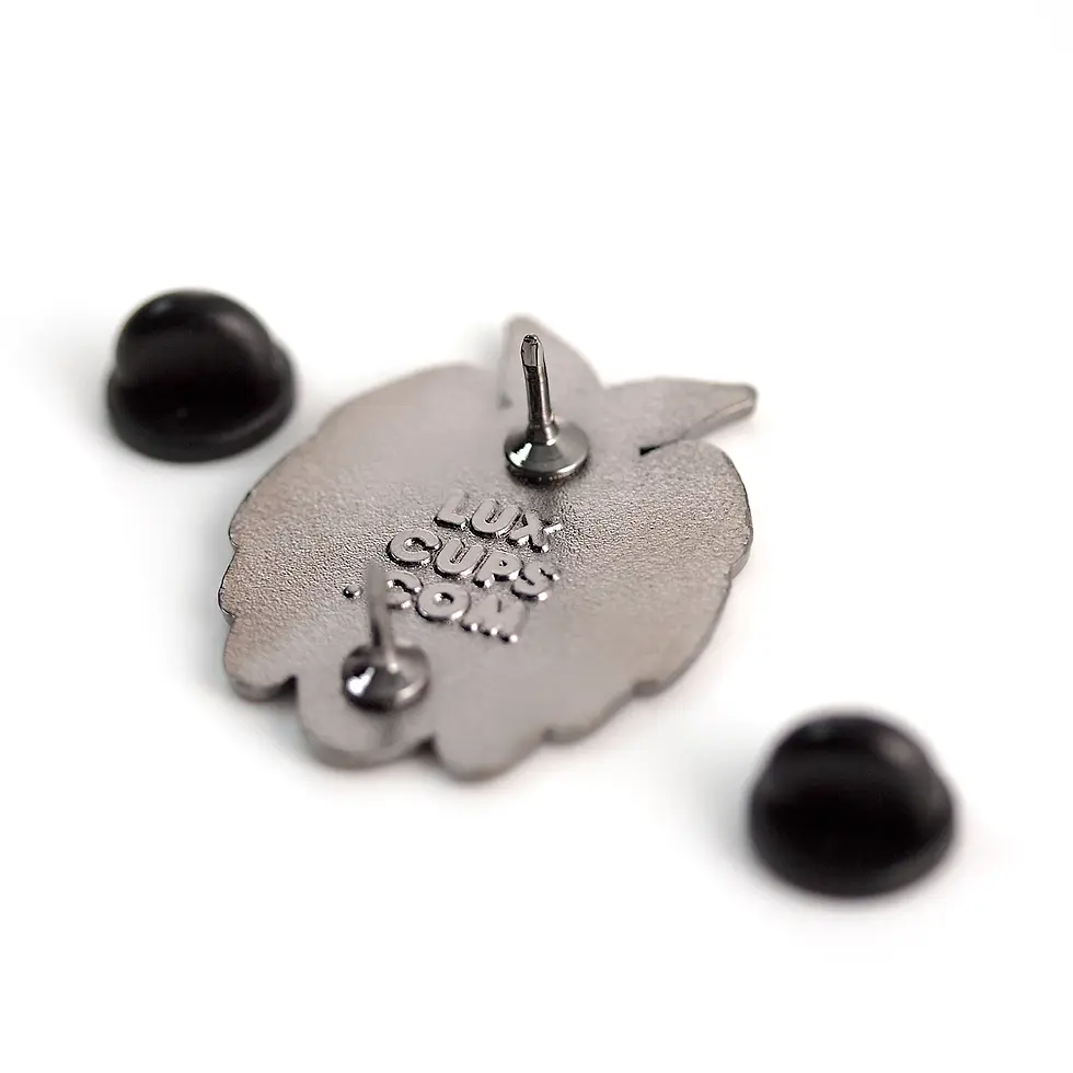 Thumbnail: Mothman Enamel Pin - Insect Bug Cryptid - LuxCups Creative