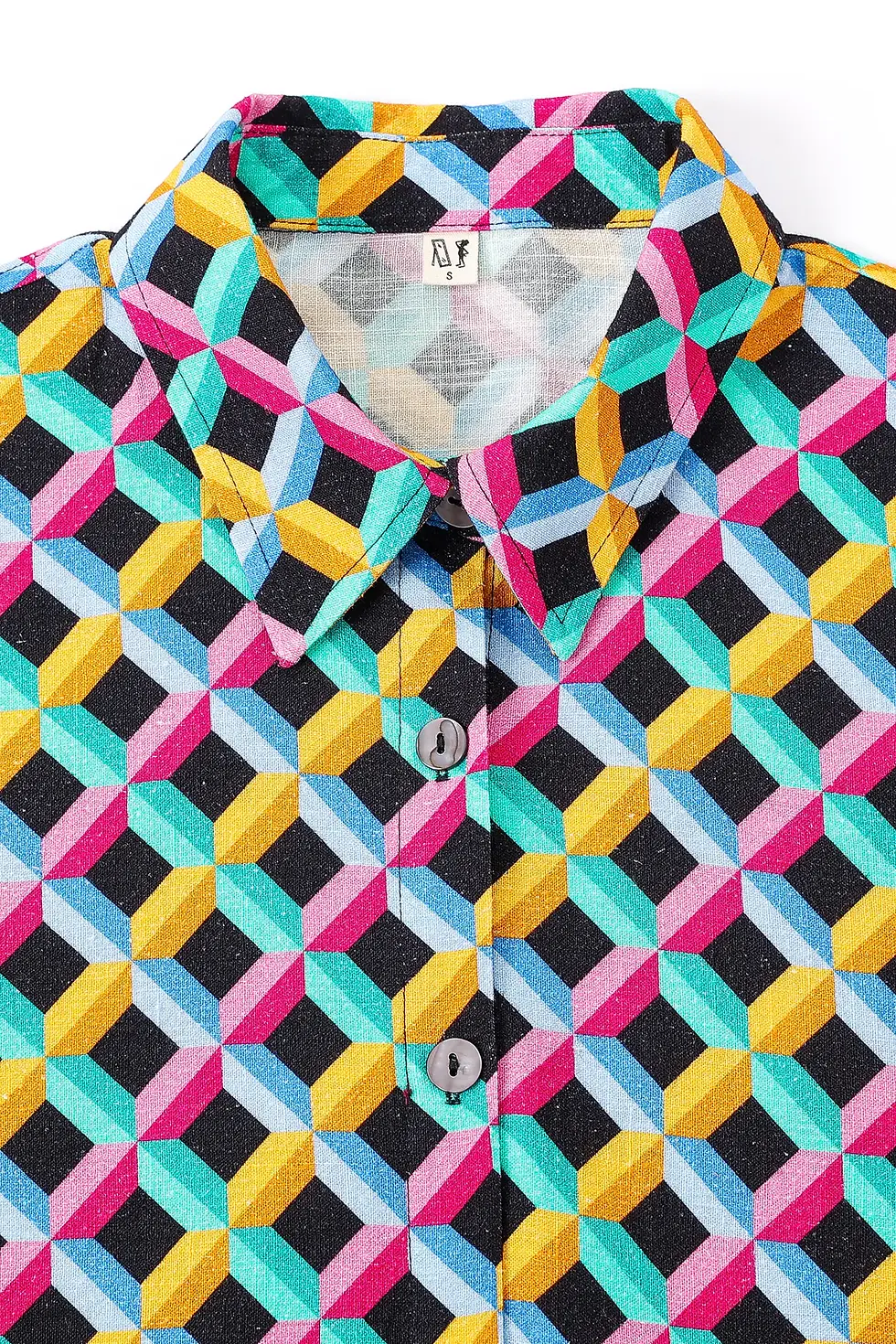 Thumbnail: Unisex Linen Button Up Screensaver | Fashion Brand Company