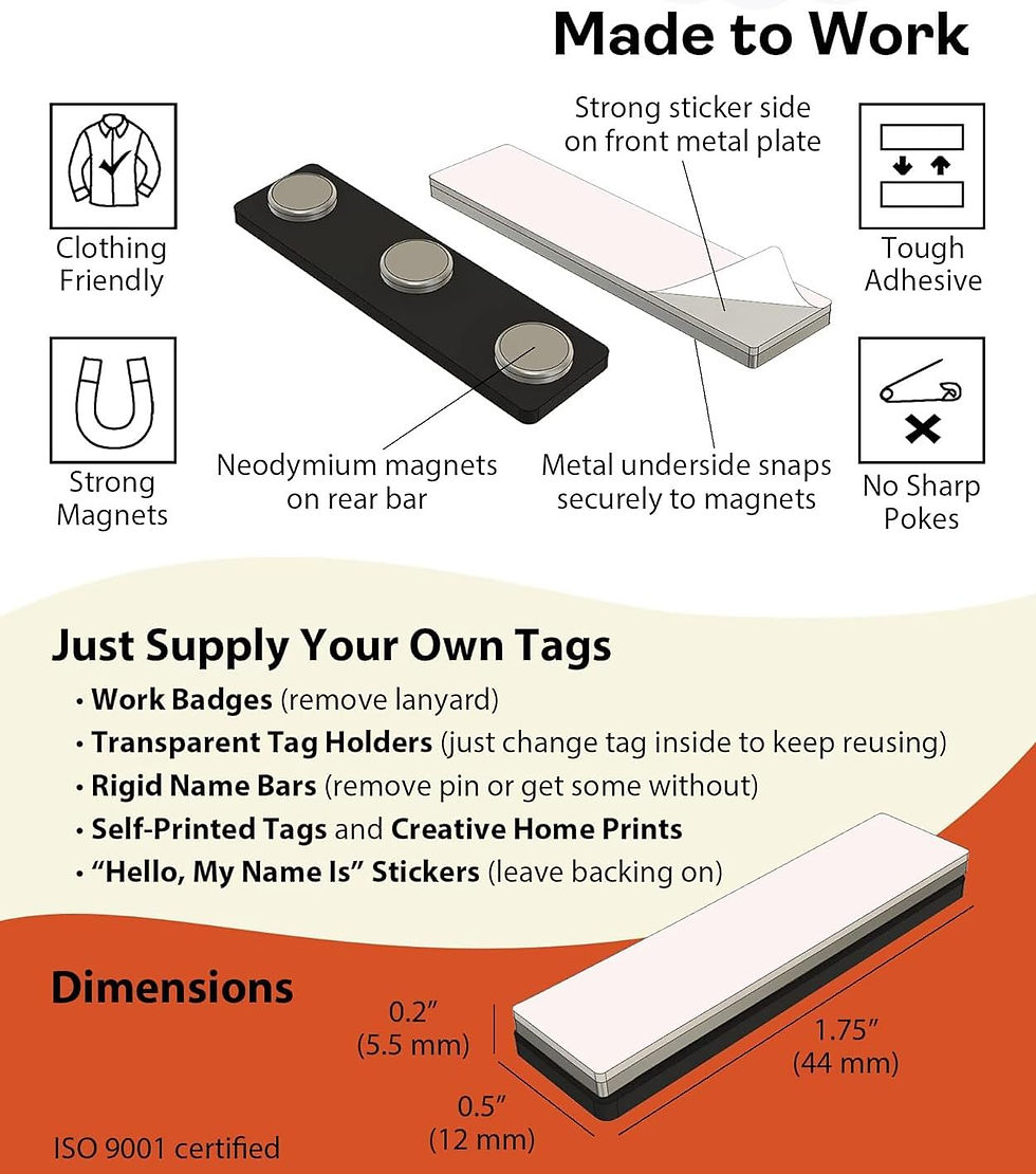 縮圖：Glue On Large Magnet For Brooches, Badges, & Crafts | Jewelry Finding