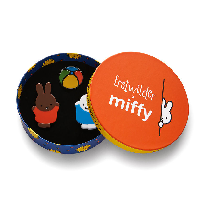縮圖：Miffy and Melanie Mini Brooch Set | Miffy x Erstwilder