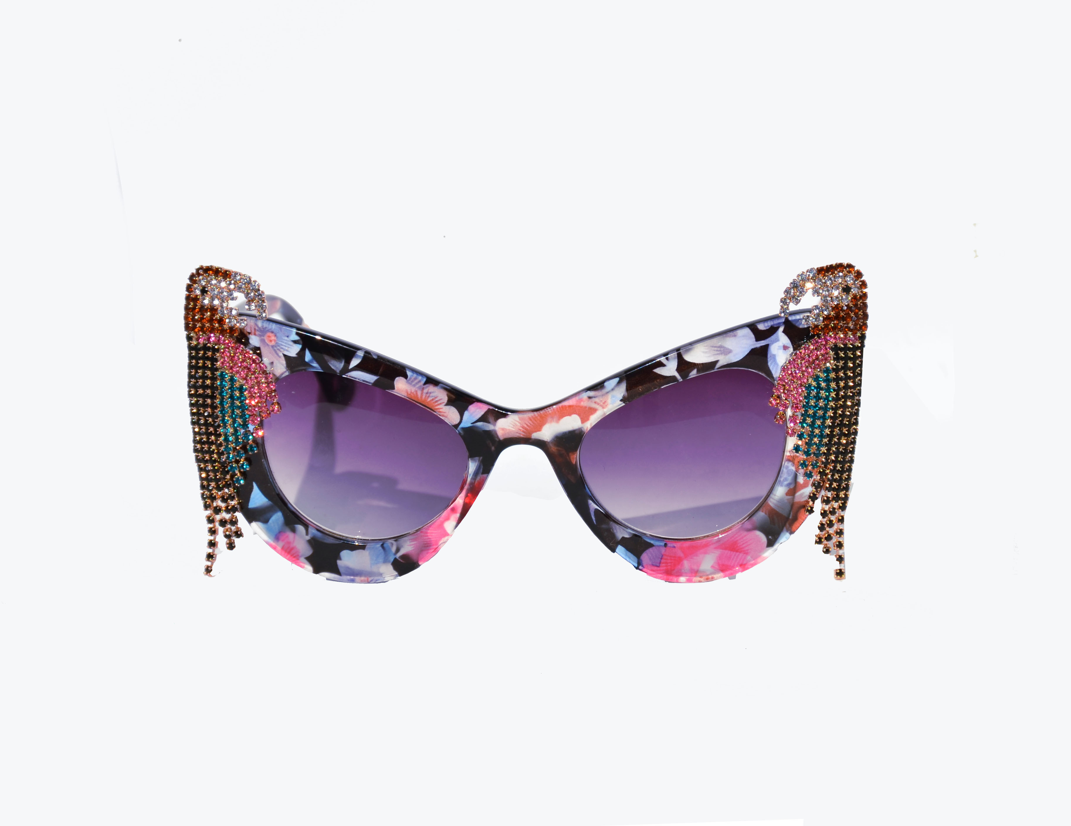 Pink Rhinestone Parrot Sunglass