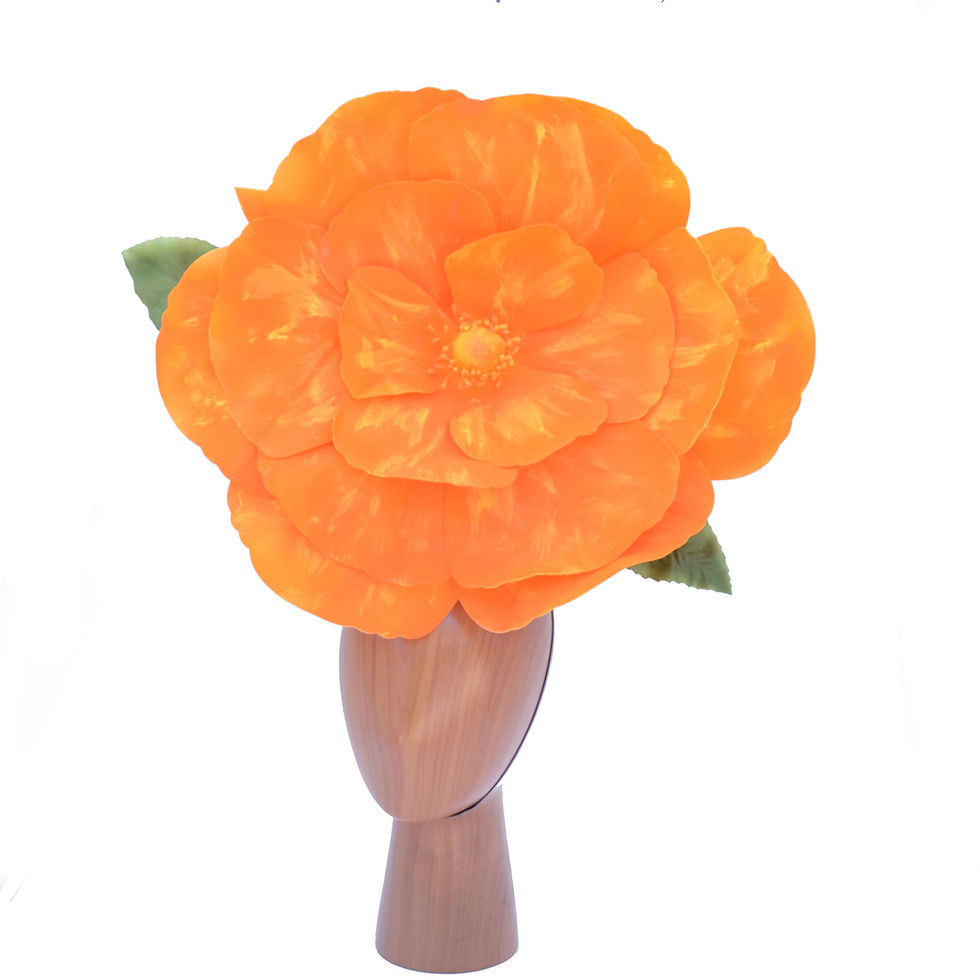 縮圖：Red Remembrance Poppy Flower Costume Headdress | 30cm or 50cm Floral Fascinator