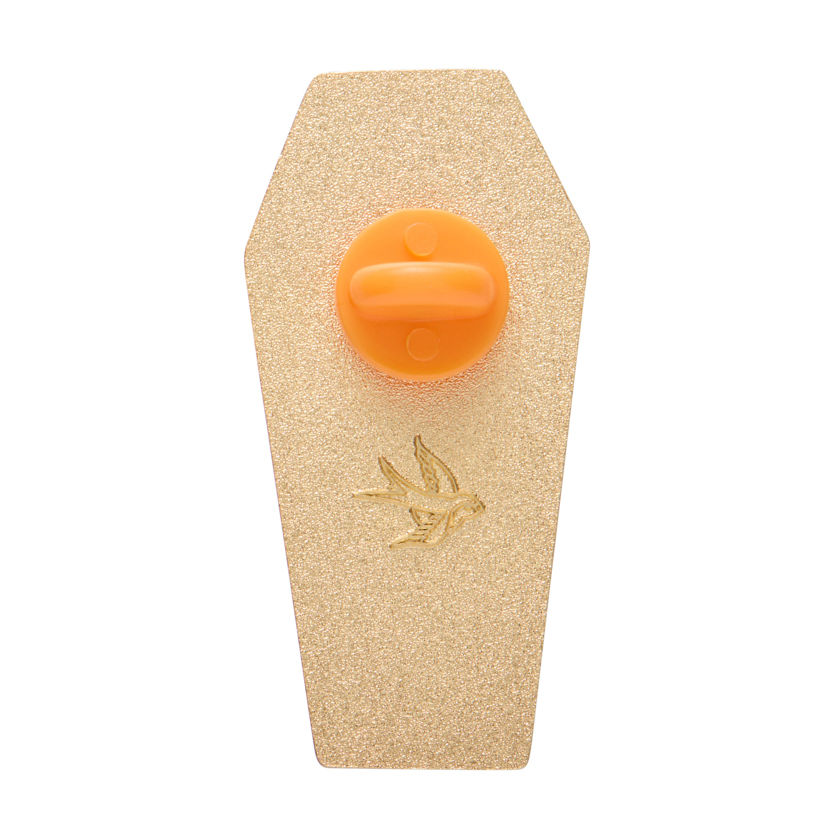 Thumbnail: Cozy Coffin Enamel Pin - Vampire - Halloween