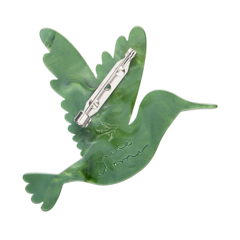 縮圖：The Riveting Ruby-Throated Hummingbird Brooch - Bird