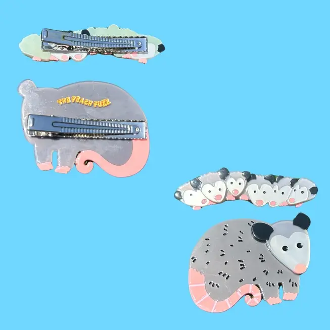 Thumbnail: Possum Family Clip Set | The Peach Fuzz | Opossum Trash Family
