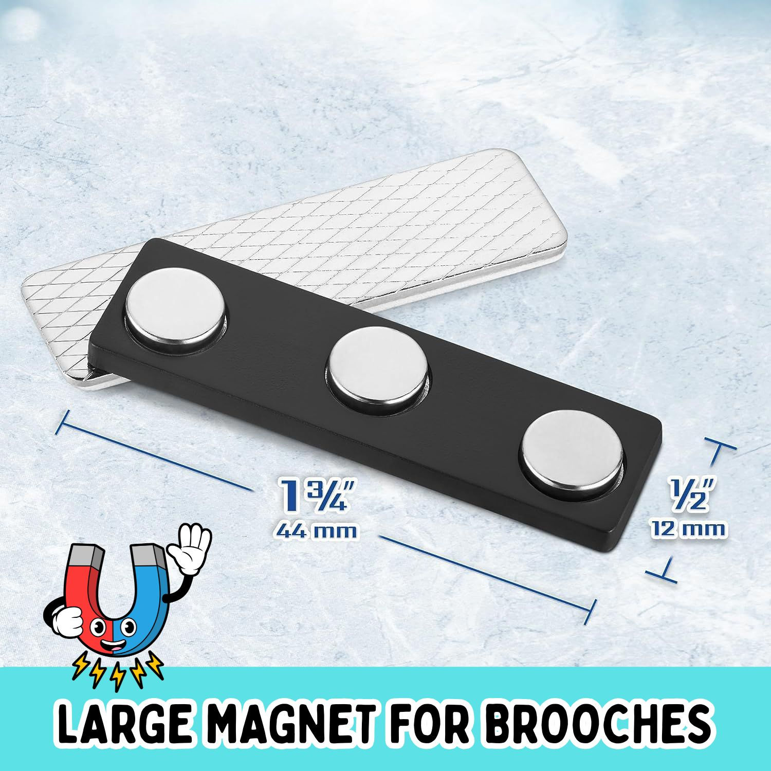 Glue On Large Magnet For Brooches, Badges, & Crafts | Jewelry Finding