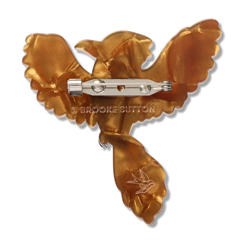 Thumbnail: Jullen Guh (Kookaburra) Brooch - Bird - Aboriginal