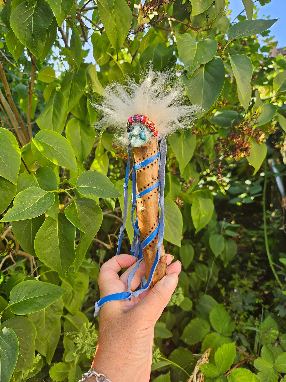 Thumbnail: OOAK Wise Woman Medicine Talking Stick 