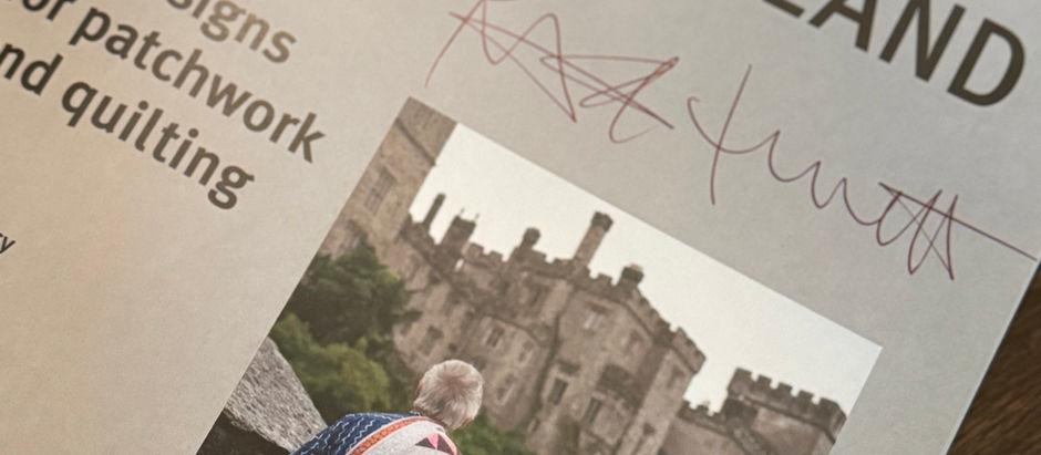 Kaffe Fassett Quilt Books and my surprise autographed copy