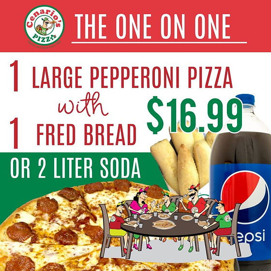 Specials | Cenario's Pizza