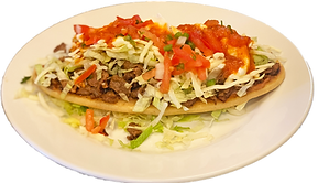 huarache con carne