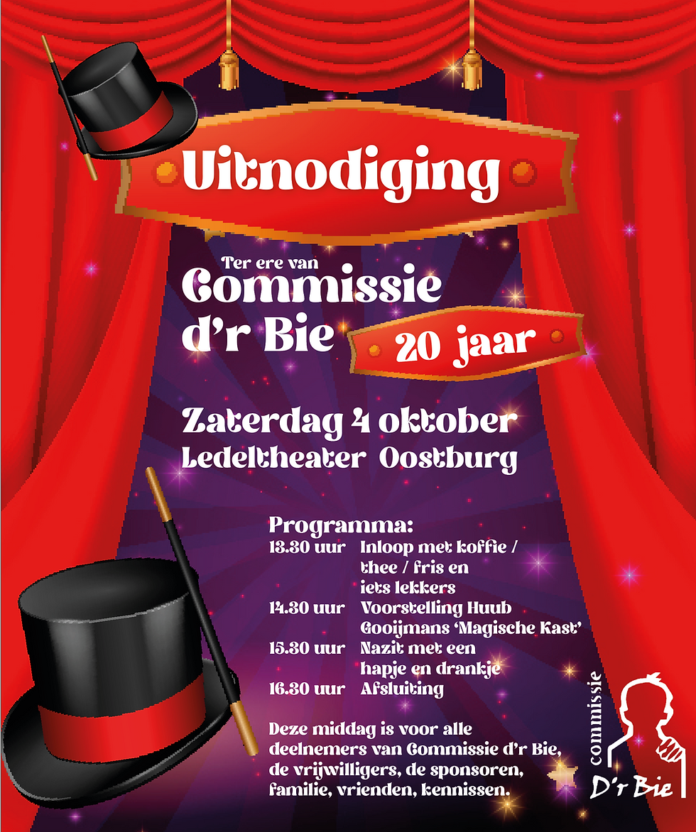 Feestelijke voorstelling 4 oktober