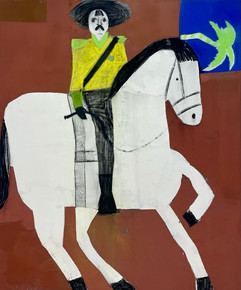 Gaucho en caballo blanco