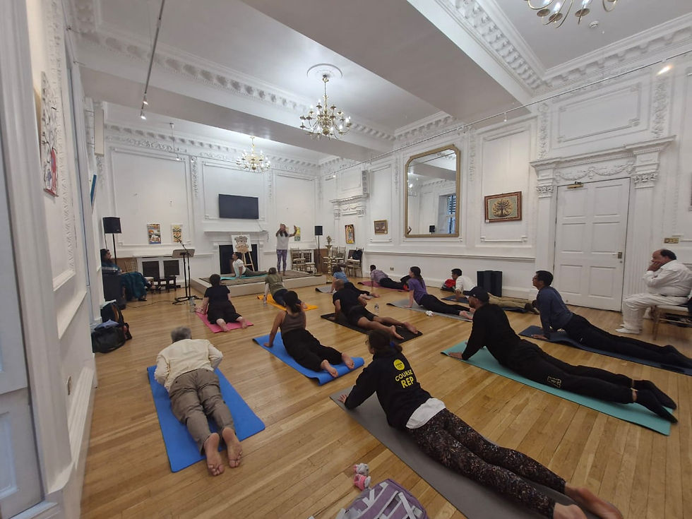 Sun salutations demonstration and lecture, London