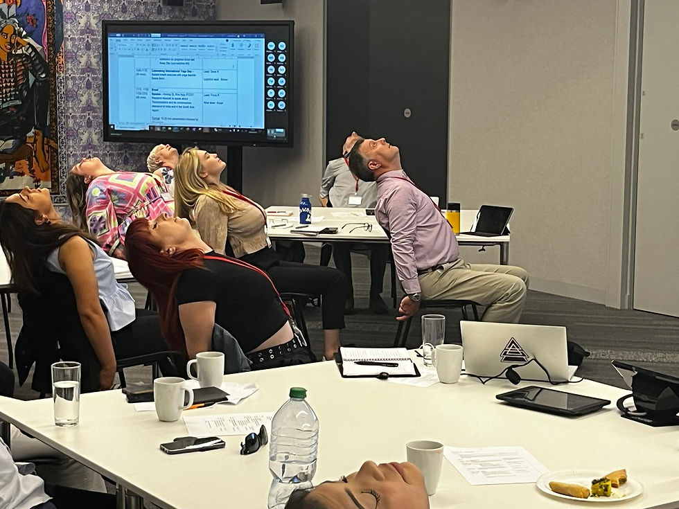 Yoga for members at the British Council, London