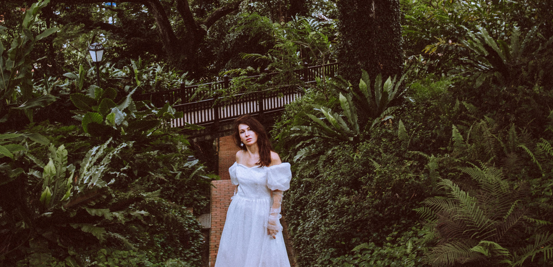 Woman in White dress, Green Park, Retro Style Photo shoot, Instagram, Toronto, Canada