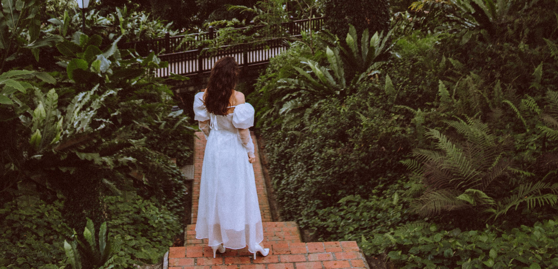 Woman in White dress, Green Park, Retro Style Photo shoot, Instagram, Toronto, Canada