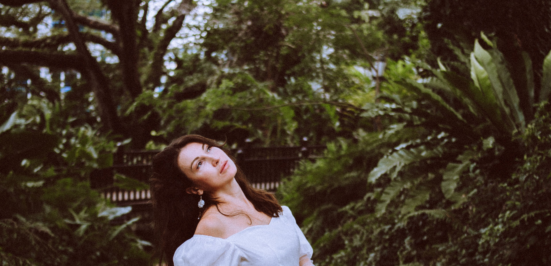 Woman in White dress, Green Park, Retro Style Photo shoot, Instagram, Toronto, Canada
