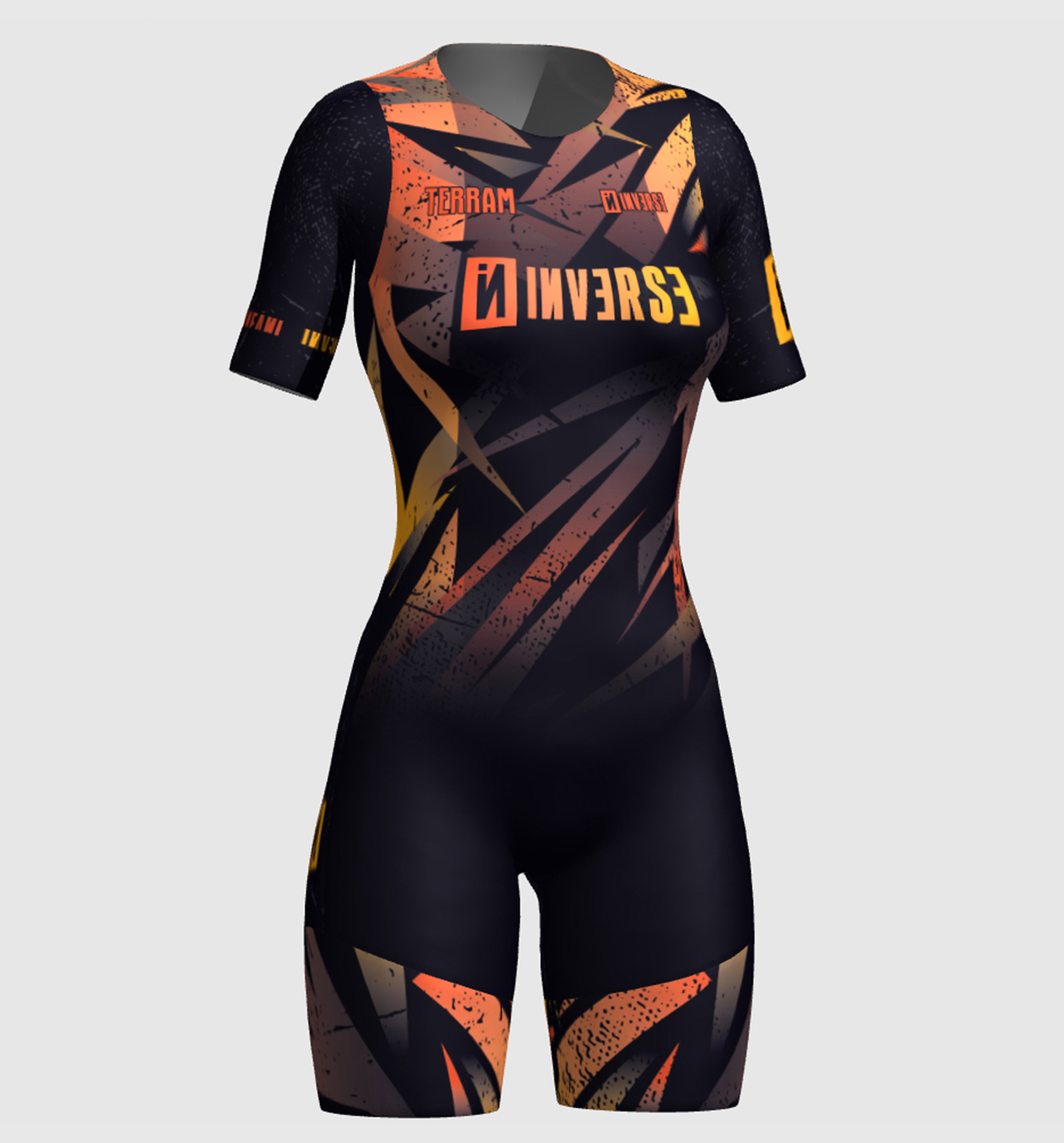 OPEN BACK SHORT SLEEVE TRISUIT TERRAM