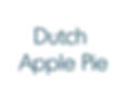 Dutch Apple Pie