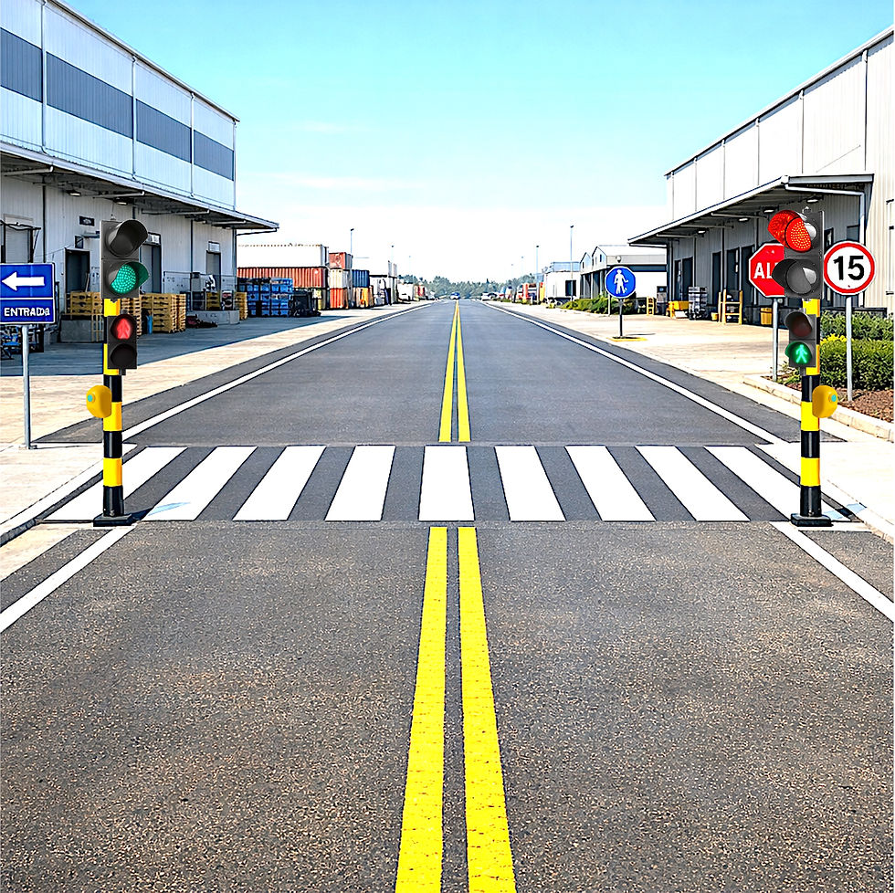 AXCSS AX-SC676 | Controlador de Semaforo Industrial Cruce Peatonal y Vehicular - Ejemplo de Uso, no incluye semáforos.