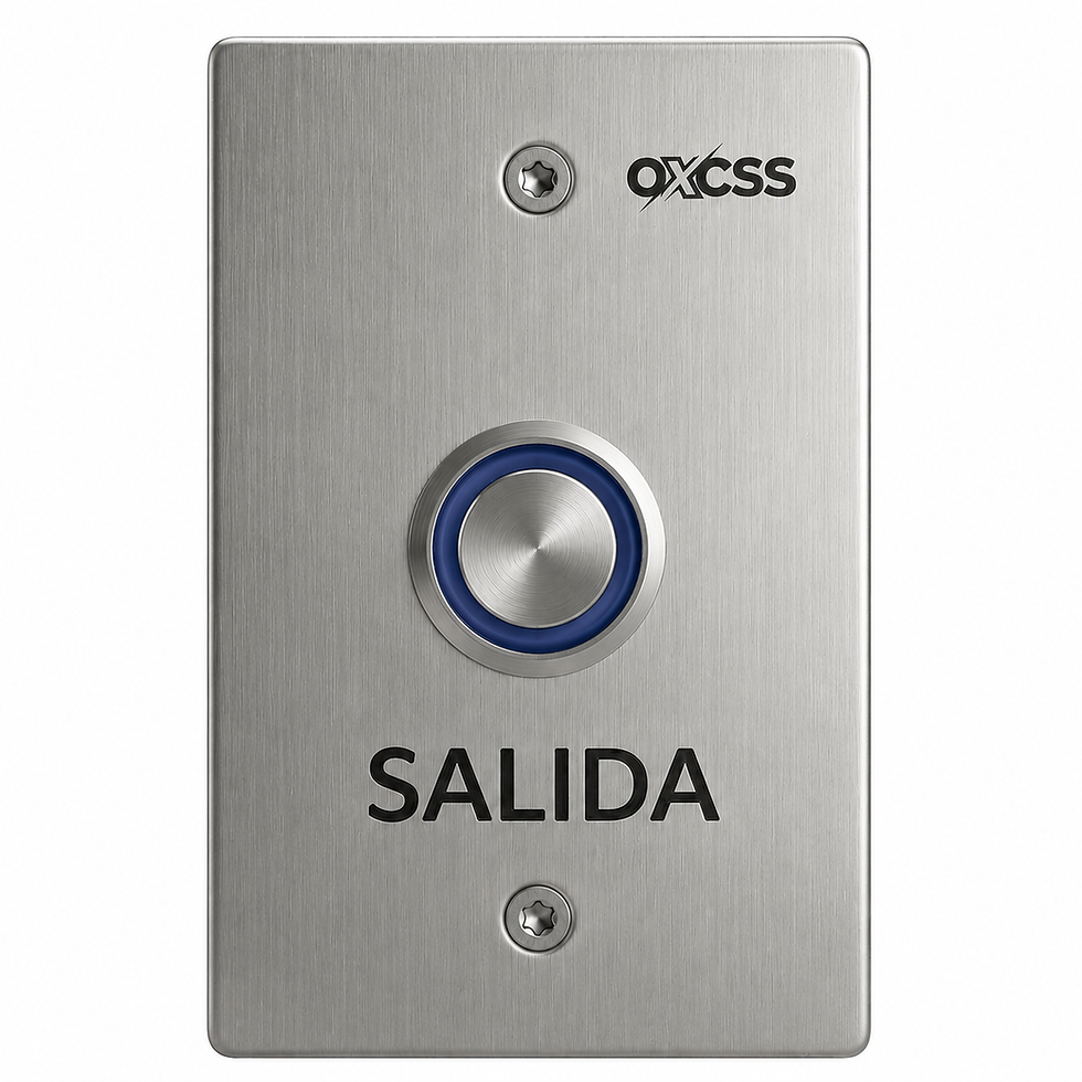 Boton de Salida AXCSS AX-P13D: Acero Inoxidable con Aro LED y Protección IP65 LED Apagado