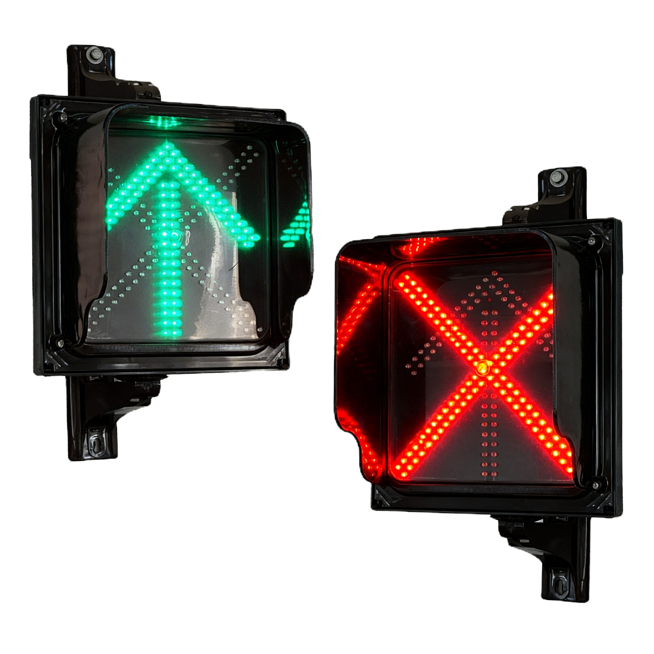 Semaforo Vehicular LED 60x60 Cruz Pare / Flecha Siga AX-SM41C | Industrial AXCSS