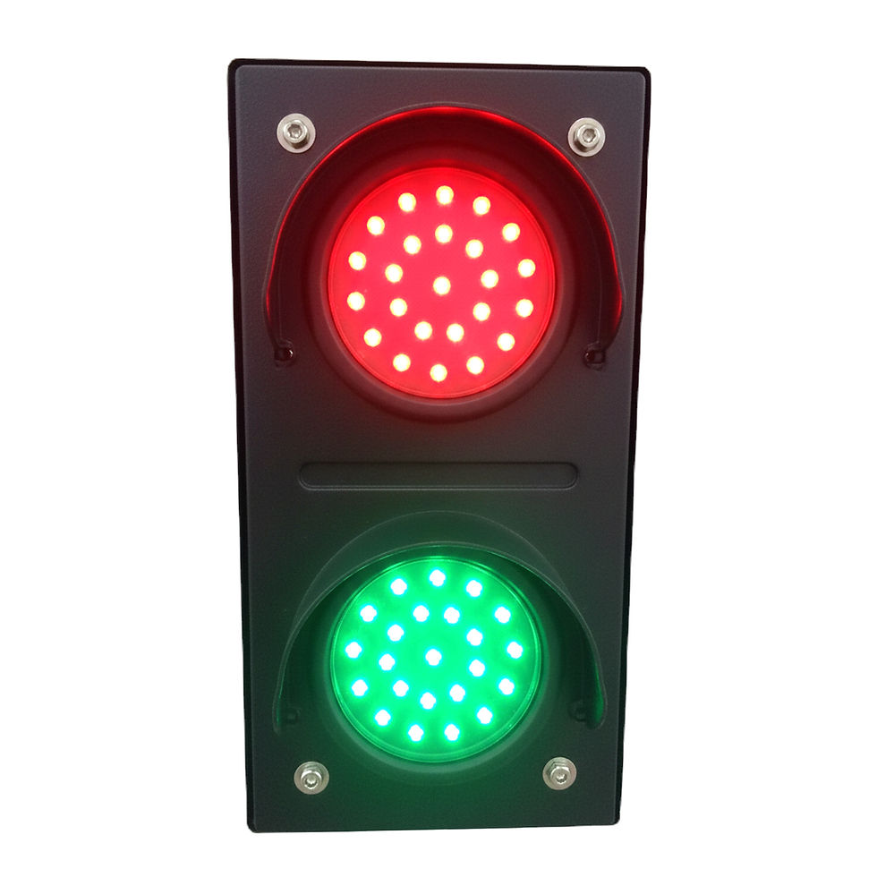 Semaforo LED Industrial Rojo y Verde AXCSS AX-SM898 | Alta Visibilidad