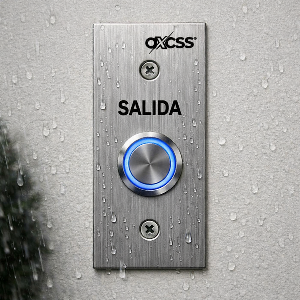 Miniatura: Boton de Salida Mullion Inoxidable con Aro Led AX-P73D AXCSS | IP65 Exterior