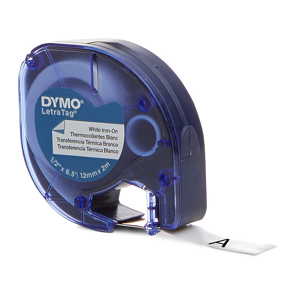 Cinta de Adhesion por Planchado Imprime sobre Ropa 12mmx2m LetraTag 18771 | DYMO