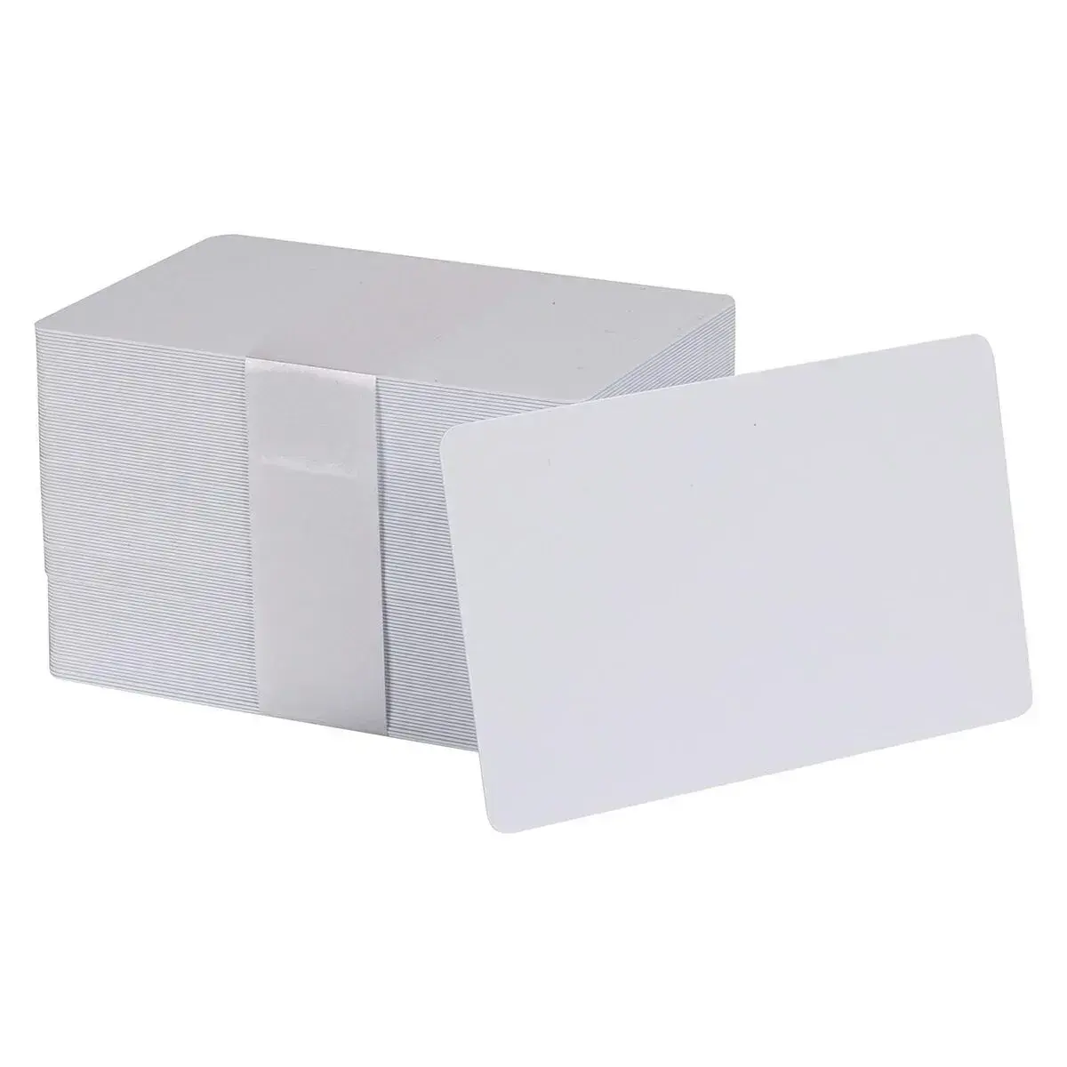 Paquete de 100 Tarjetas PVC Blancas para Carnet Sin Tecnologia CR80 | BIOLABELS