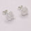 Thumbnail: Rose quartz studs sterling silver