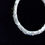 Thumbnail: Sterling Silver Textured Circle Threader Earrings